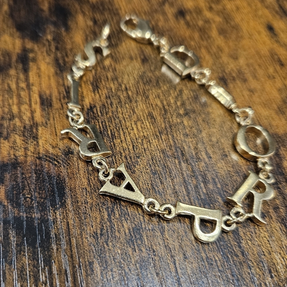 DIOR Gold "Dior Paris" 2000s Bracelet - Picture 6 of 9